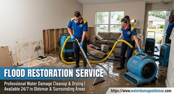 Flood restoration service for Oldsmar Florida properties