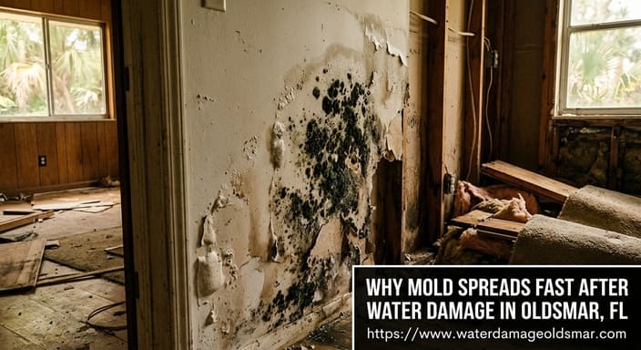 Mold growth after water damage guide for Oldsmar FL