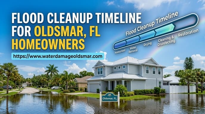 Flood cleanup timeline for Oldsmar Florida properties